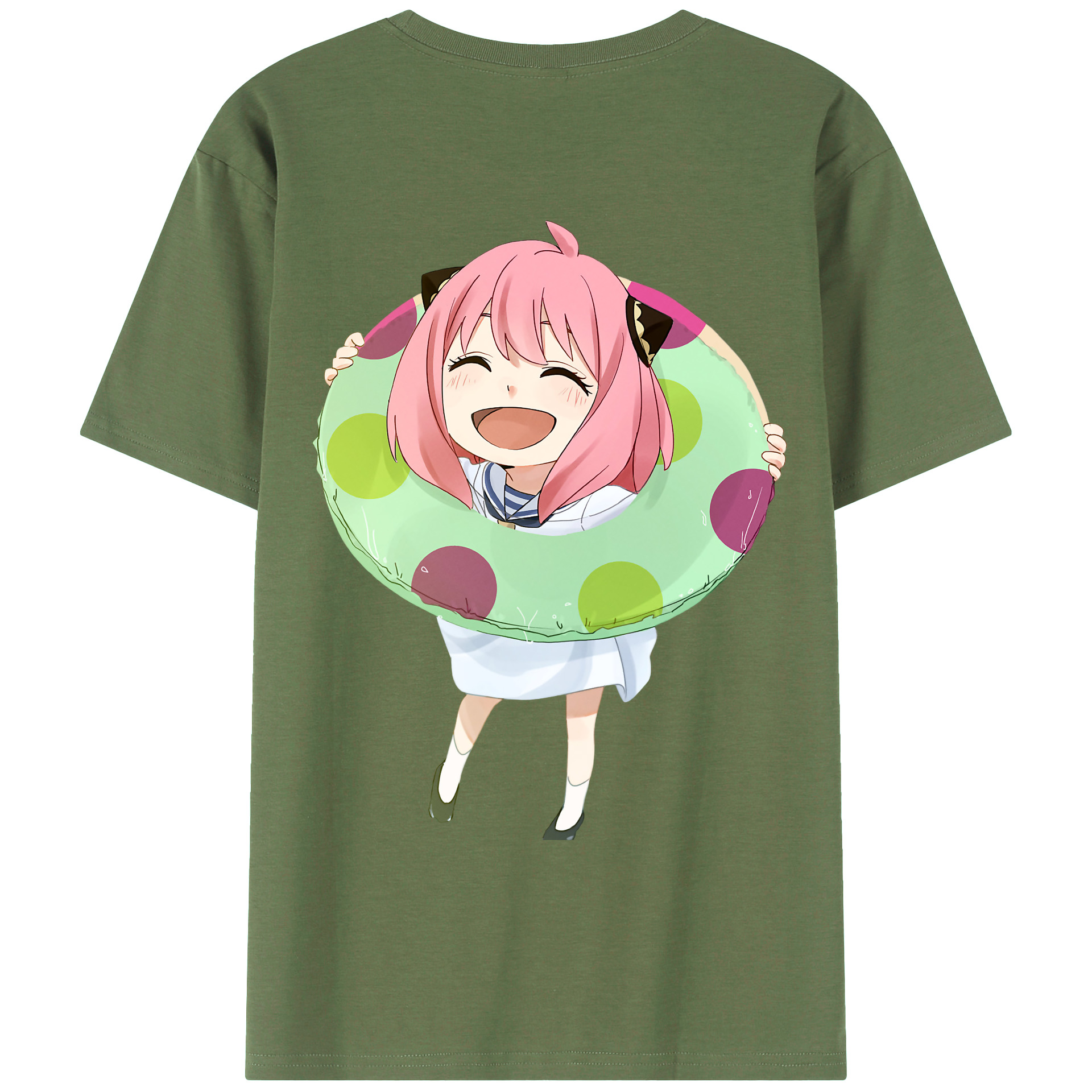（画像用） SPY×FAMILY间谍家家酒 綿100％ メンズ半袖Tシャツ（バックプリント） 通気性